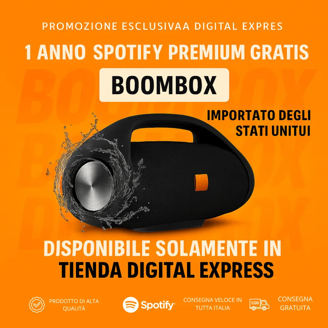 POTENZA E SUONO IMBATTIBILI! È ARRIVATO! +1 Anno di Abbonamento a Spotify Premium Gratis