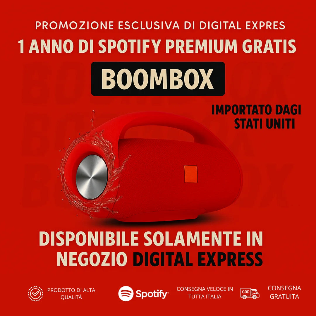 POTENZA E SUONO IMBATTIBILI! È ARRIVATO! +1 Anno di Abbonamento a Spotify Premium Gratis